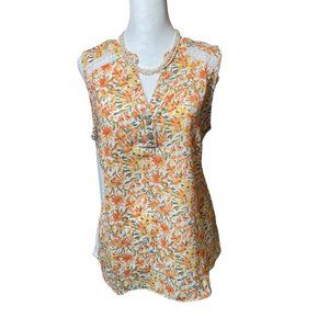 Fortune And Ivy Popover Sleeveless Top Size M Colorful NWOT